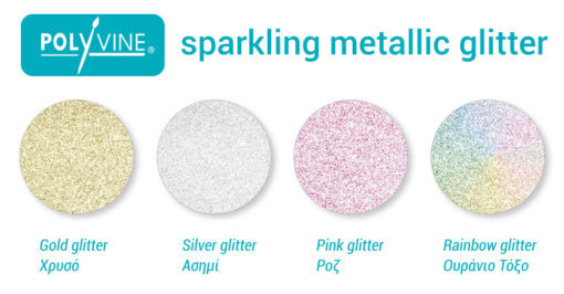 sparkling metallic glitter colors